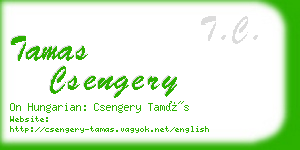 tamas csengery business card